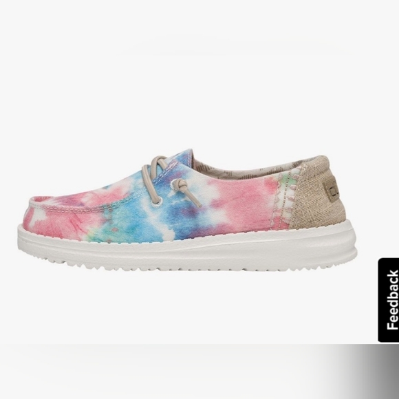NWT HEY DUDE Wendy Boho TODDLER Girls Shoes Tie Dye - Picture 2 of 6